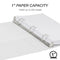 Samsill Economy View Binder 1" Binder - 200 Sheet Capacity - White
