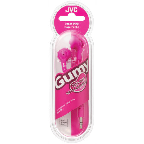 JVC GUMY PINK HEADPHONES