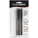 CONTROLTEK DTEK Counterfeit Pen, Black, 3/Pack