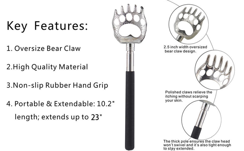 Grizzly Bear Claw Extendable Back Scratcher