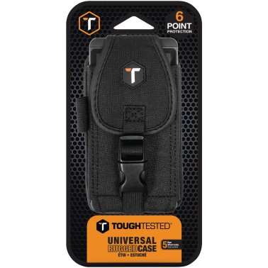 ToughTested Universal Rugged Pouch with Belt Clip (Black)