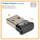 Tripp Lite Mini Bluetooth® 4.0 USB Adapter