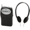 GPX Portable AM/FM Radio with Headphones