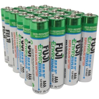 FUJI ENVIROMAX EnviroMax™ AAA Super Alkaline Batteries (24 Pack)