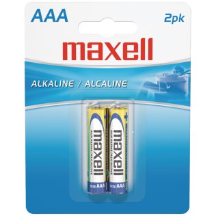 Maxell AAA Alkaline Batteries (2 Pack)