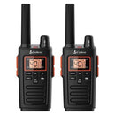 Cobra RX380 32-Mile-Range Weather-Resistant 2-Way Radios, 2 Pack (Black)