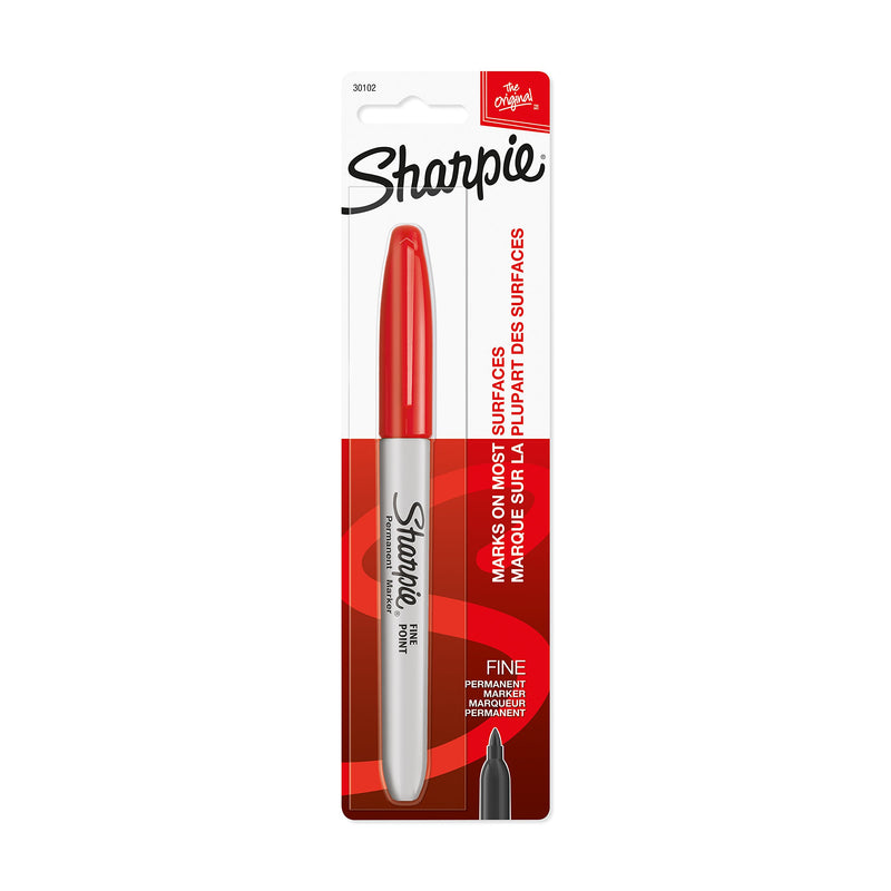 Sharpie Marker Fine Point Red Permanent