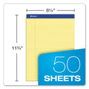 AMPAD 8.5" x 11" Yellow Legal Pad