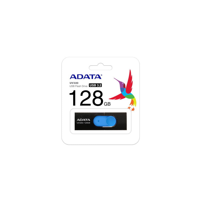 ADATA UV320 USB 3.2 / 128GB Flash Drive - Black / Blue