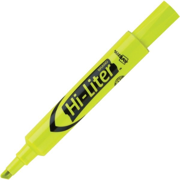 Avery Highlighter Chisel Point 2/PK Fluorescent Yellow