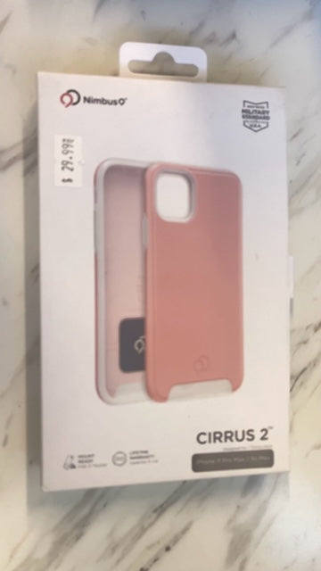 Nimbus9 iPhone 11 Pro Max (6.5") Military Spec Cover with Drop Protection - Cirrus 2 Case Rose Gold