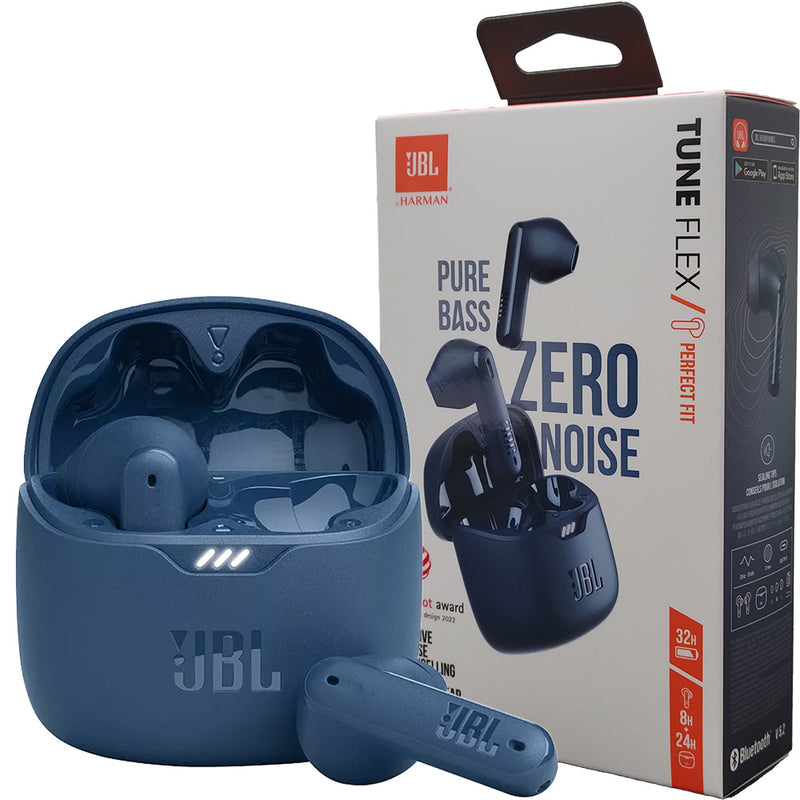 JBL TUNE FLEX ZERO NOISE BLUETOOTH EARBUDS - BLUE