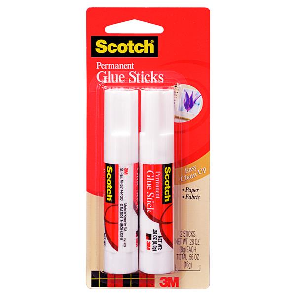 3M Scotch Scotch Glue Stick, 2 sticks