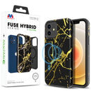 MyBat Fuse Series Case +AttachMe for Apple iPhone 12 mini (5.4) - Black Marble