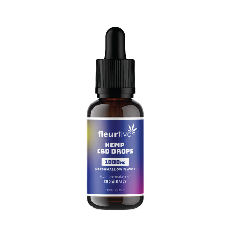 Fleurtiva Hemp CBD Drops 1000mg – Marshmallow Flavor