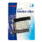 OfficeMate 3/4" Small Binder Clips - 6 clips