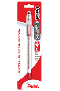 Pentel RSVP Ballpoint Pen 0.7MM FINE POINT RED