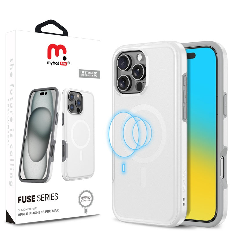 MyBat Pro Fuse Series w/ MagSafe Case for Apple iPhone 16 Pro Max - WHITE