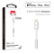 MyBat Pro MFi Lightning Connector to 3.5mm Adapter - White