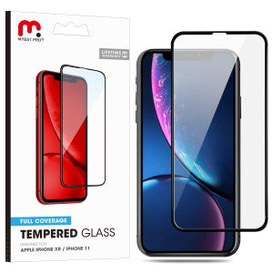 MyBat Pro Full Coverage Tempered Glass Screen Protector for Apple iPhone 11 / XR - Clear