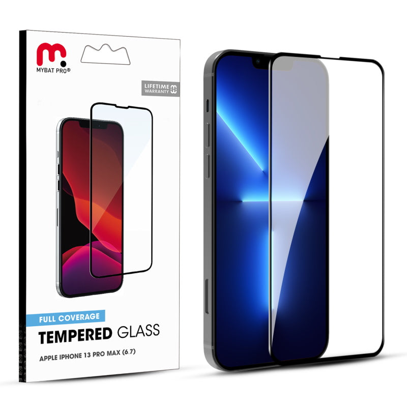 MyBat Pro Full Coverage Tempered Glass Screen Protector for Apple iPhone 13 Pro Max (6.7) / 14 Plus (6.7) - Clear