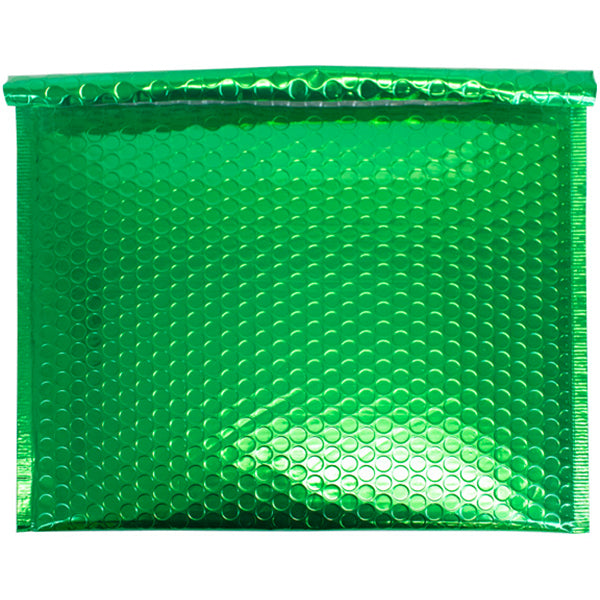 Metallic Green 13.75" x 11" Bubble Mailers