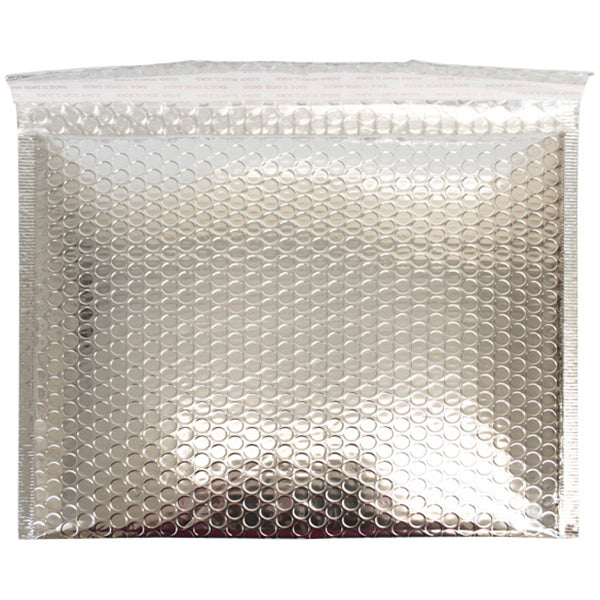 Metallic Silver 13.75" x 11" Bubble Mailers