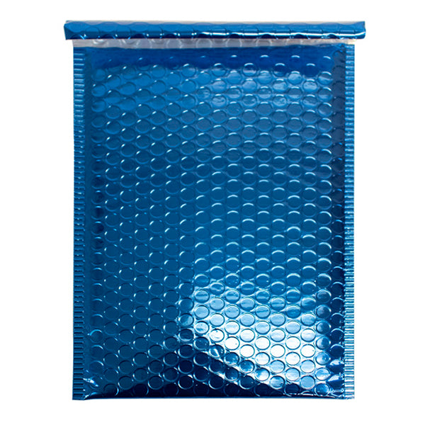 Metallic Blue 7.5" x 11" Bubble Mailers