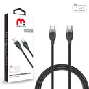 MYBAT PRO USB-C TO USB-C 60W QUICK CHARGE CABLE 3.3 FT. BLACK