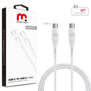 MYBAT PRO USB-C TO USB-C 60W QUICK CHARGE CABLE 6FT. WHITE