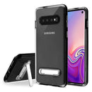 Airium Hybrid Protector Cover (with Magnetic Metal Stand) for Samsung Galaxy S10 - Black / Transparent Clear