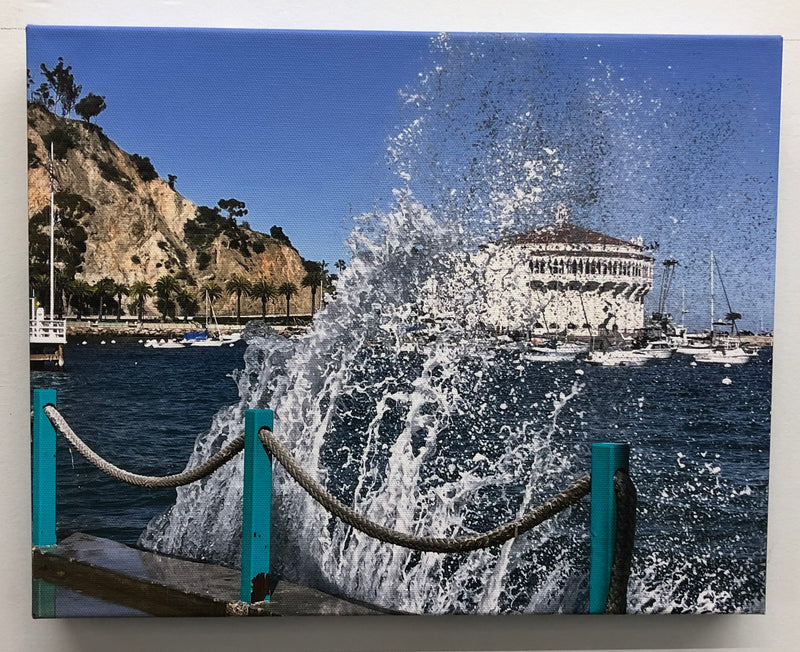 “Avalon Casino Wave” Artistic photo on canvas, LaurelAvalon collection.