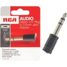 STEREO 1/4" JACK TO 3.5MM ADAPTER