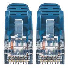 Intellinet Network Solutions Blue CAT-6 UTP Slim Network Patch Cable with Snagless Boots (14 Feet)