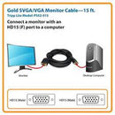 Tripp Lite VGA High-Resolution Coaxial Monitor Cable with RGB Coaxial (15ft)
