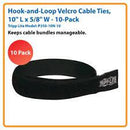 Tripp Lite 10" Hook & Loop Cable Ties, 10 pk