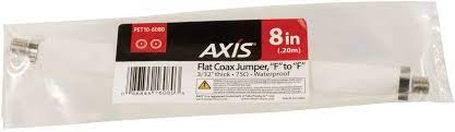 Axis 8" Flat F to F Coaxial Jumper