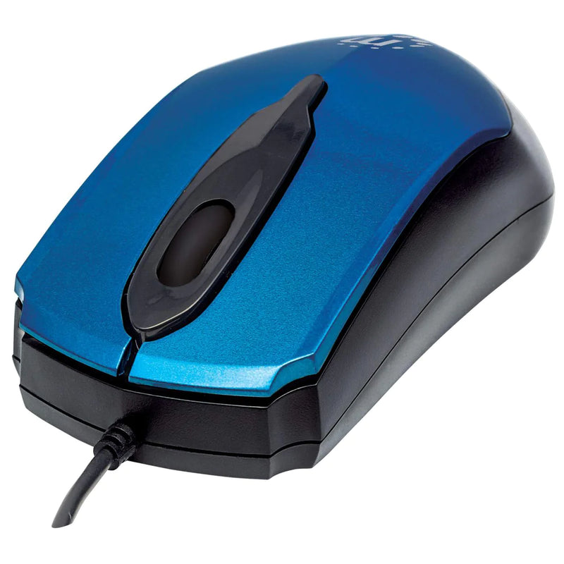 MANHATTAN EDGE OPTICAL USB MOUSE (BLUE)