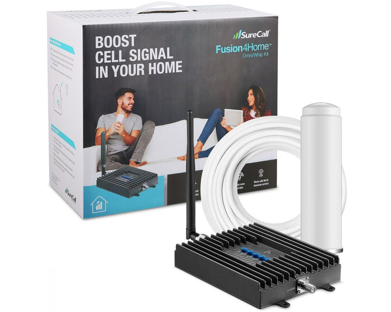 SureCall Fusion4Home® Omni/Whip In-Building Cellular Signal-Booster Kit