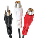 AXIS RCA Y-ADAPTER (1 RCA PLUG TO 2 RCA JACKS)