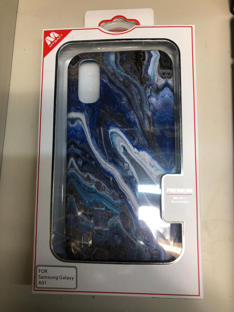 MyBat TUFF Series Case for Samsung Galaxy A01 - BLUE MARBLE