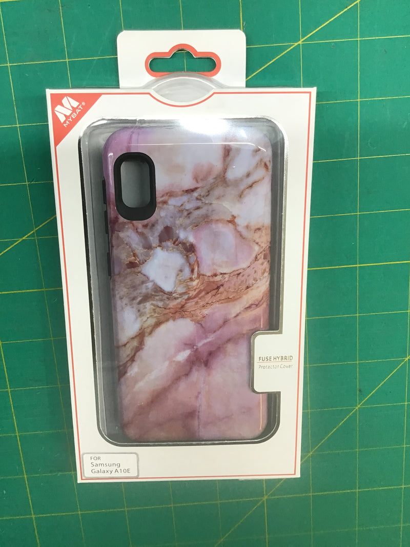 MYBAT FUSE HYBRID PHONE CASE  FOR SAMSUMG GALAXY A10E PINK MARBLE