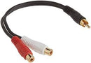 AXIS RCA Y-ADAPTER (1 RCA PLUG TO 2 RCA JACKS)