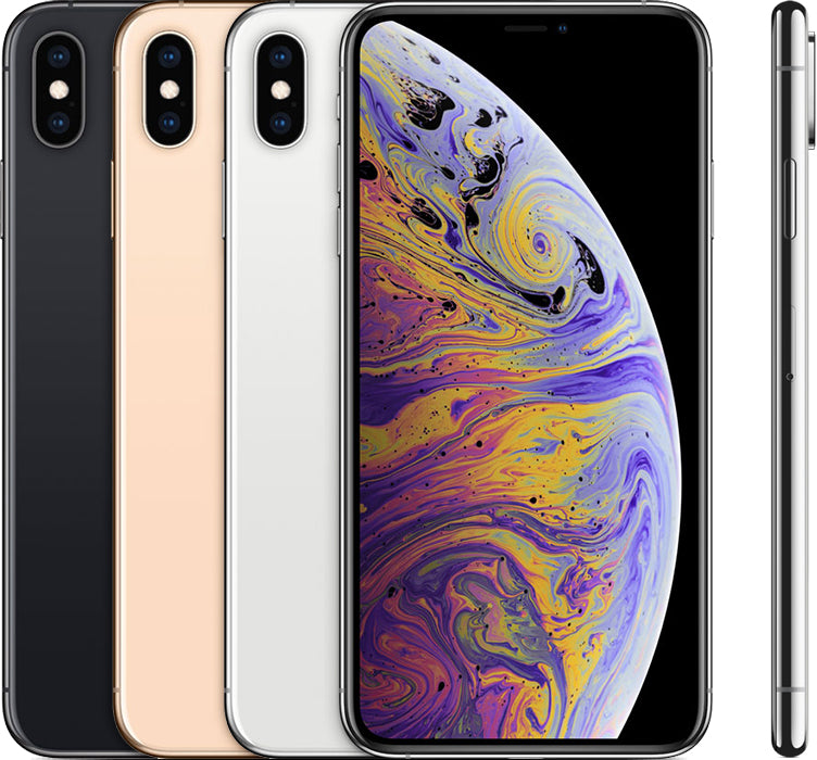 iPhone XS MAX 64 GB, PRE OWNED A- GRADE Unlocked all carriers - SILVER PF0075