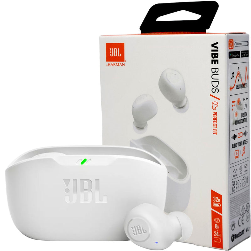 JBL VIBE  WIRELESS EARBUDS WHITE