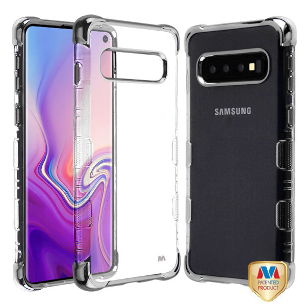 MyBat TUFF Klarity Lux Candy Skin Cover for Samsung Galaxy S10 - Silver Plating