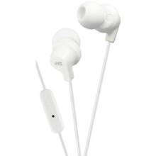 JVC In-Ear Headphones with Microphone (White)