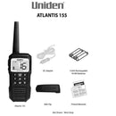 Uniden ATLANTIS 155 Floating Handheld 2-Way VHF Marine Radio