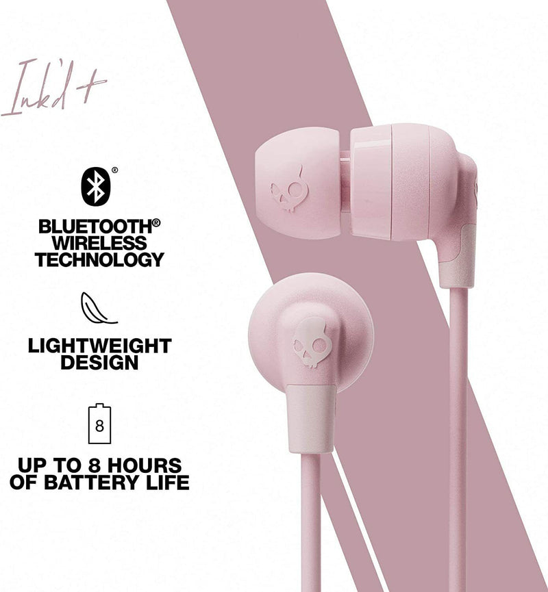 Skullcandy Ink'd®+ In-Ear Earbuds with Microphone (Pink)