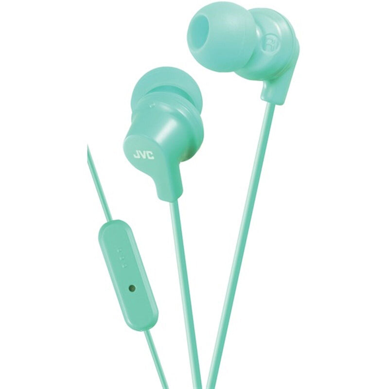 JVC In-Ear Wired Headphones with Microphone (Teal)